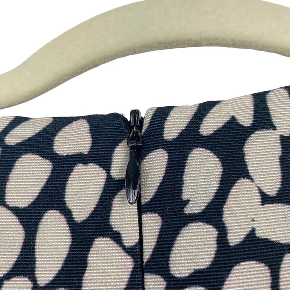 Hunter Bell Blue Geometric Dot Structured Mini Shift Dress Size 0 - Picture 7 of 9